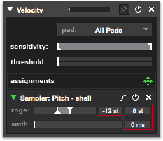 A screenshot of the new controller input boxes