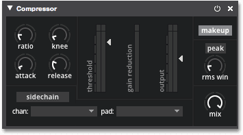A screenshot of the new compressor effect