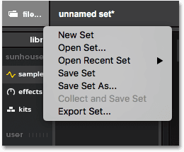 A screenshot of the new save options