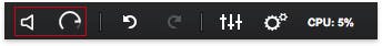 A screenshot of the new pad click volume controls