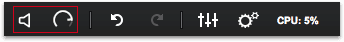 A screenshot of the new pad click volume controls