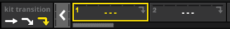 A screenshot of the new kit transition controls