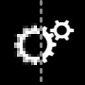 An image with a before and after view of the UI sharpness