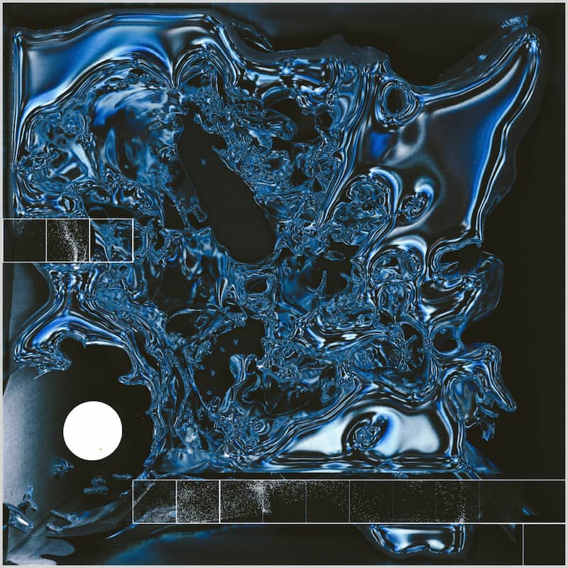 A still frame from the liquid metallic visuals from Avoid