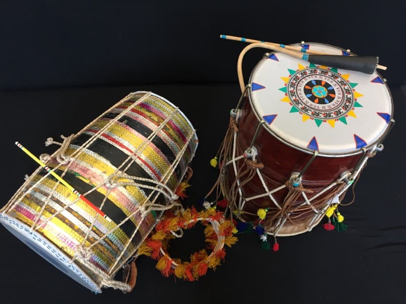 photo of dhols sampled in the Ganzfeld effect soundpack