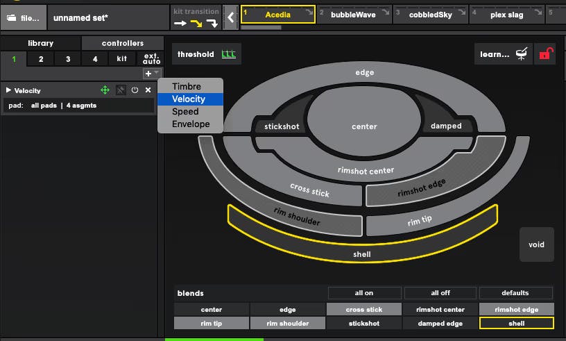 Screenshot image of adding a velocity controller