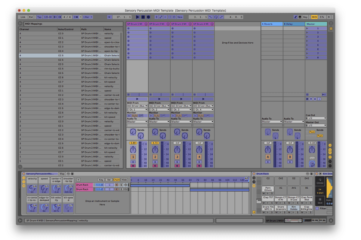 A screenshot of Ableton Live