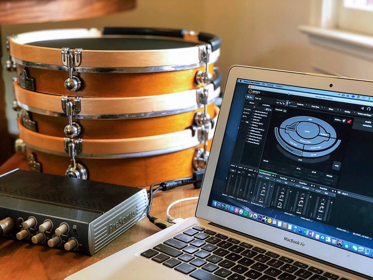 A photo of the SP Series drum set