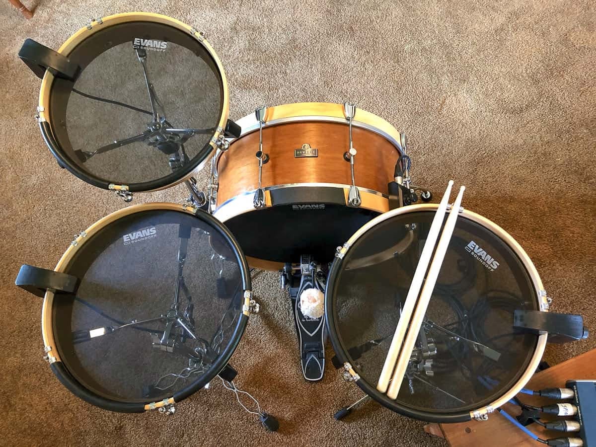 A photo of the SP Series drum set