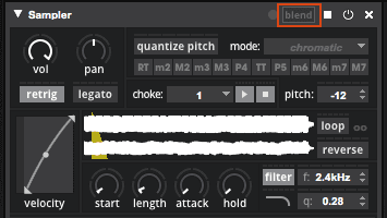 A screenshot of a Streetlab sampler