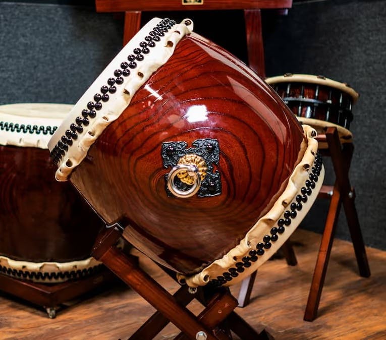 A photo of a Chu taiko drum. Credit Arthur Mok