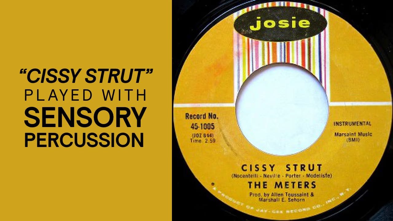 A photo of the original 'Cissy Strut' LP next to the headline of the blog post